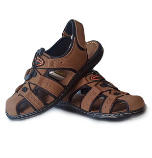 Dunlop Hakiki Deri Günlük Confort Sandalet Ayakkabı Kum 1702