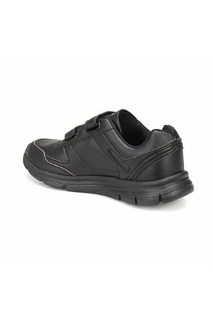Kinetix Adun Siyah Cırtlı Erkek Günlük Koşu Spor Ayakkabı