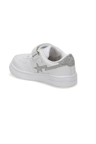 Kinetix Kalen Beyaz Gümüş Bebek Çocuk Spor Ayakkabı