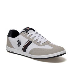 U.S Polo Assn. Kares Beyaz Erkek Sneaker Ayakkabı